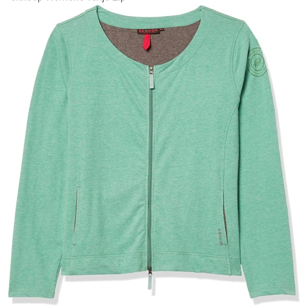 Skhoop Tanja Zip Knit <Aqua> Shirt Jacket
